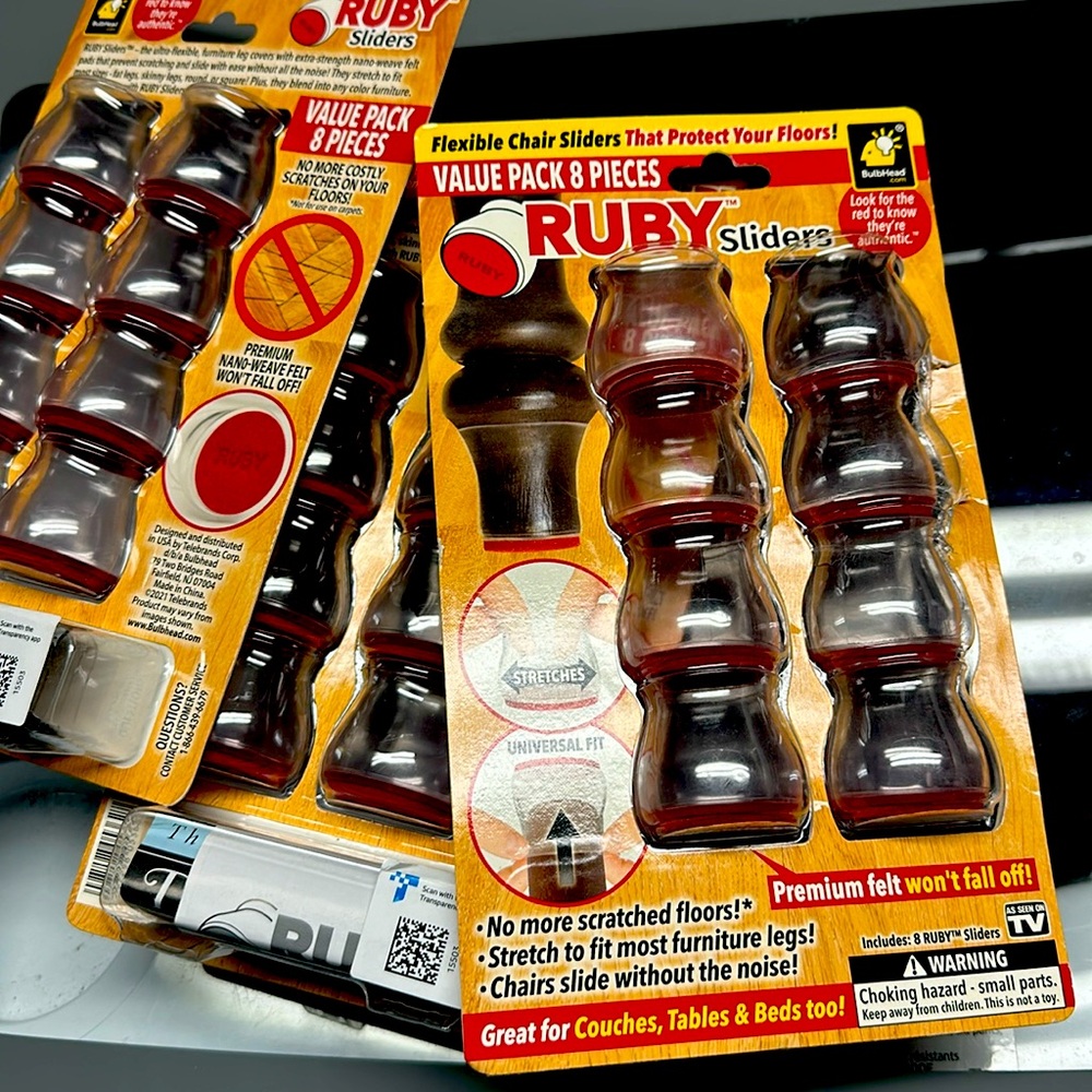 Ruby Sliders - chair feet covers anti-scratch